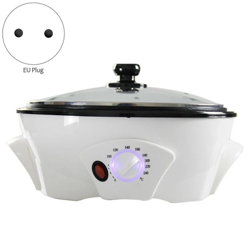 Electric Coffee Beans Home Roaster Machine Roasting 220V Non-Stick Coating Baking Tools Household Grain Drying EU P | Бытовая техника