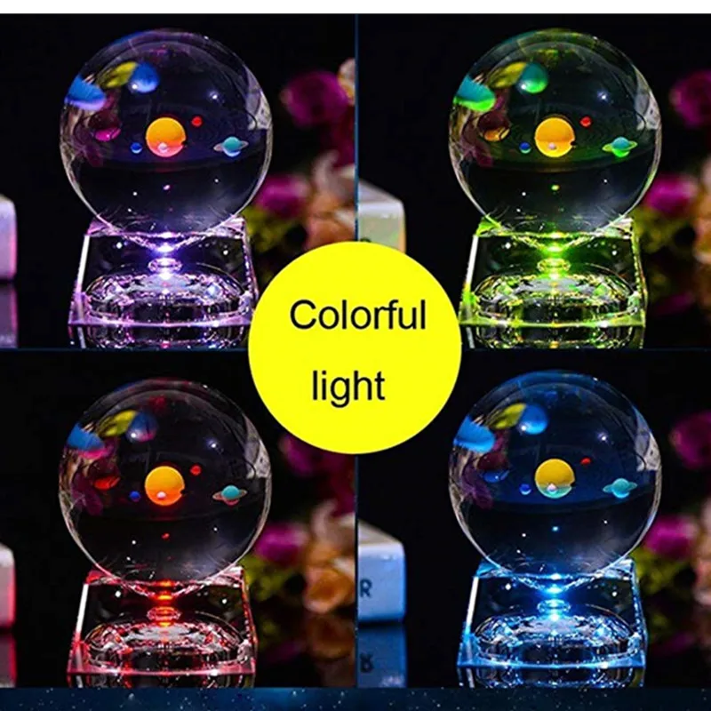 Светится в темноте 3D солнечная система миниатюрная светящаяся Солнечная модель