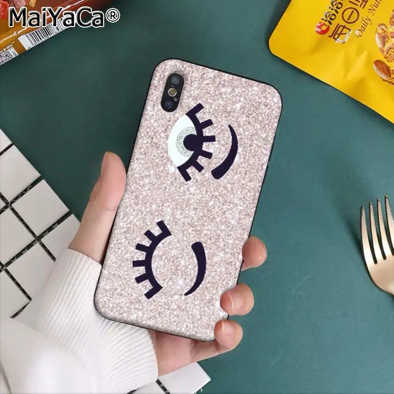 A6 MaiYaCa большие ресницы Coque Shell чехол для телефона Apple iphone 11 pro 8 7 66S Plus X XS MAX 5s SE XR чехлы - Цвет: A6