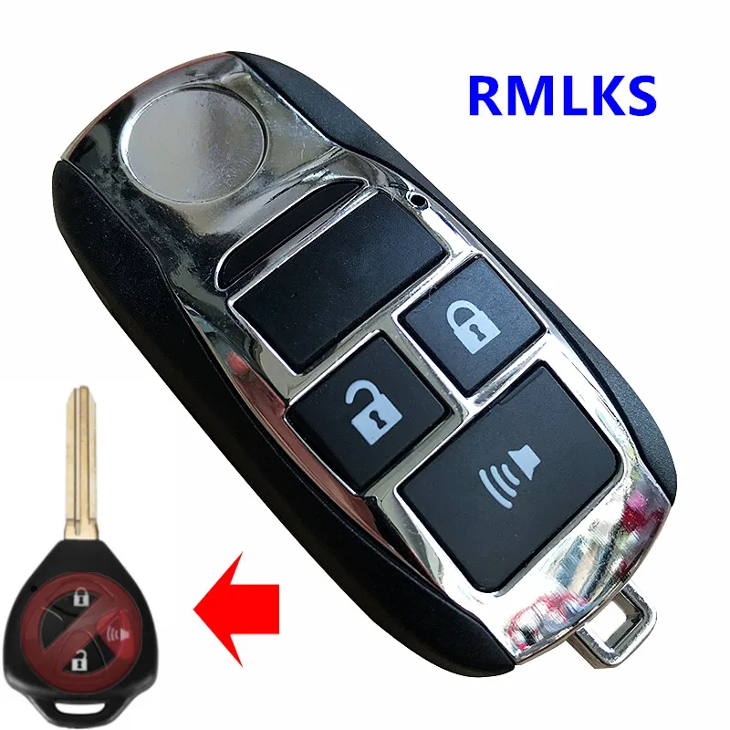 New Replacement Modified Folding Flip Remote Key Shell For Toyota Camry Yaris 2 3 4 Buttons Case TOY43 Blade | Автомобили и