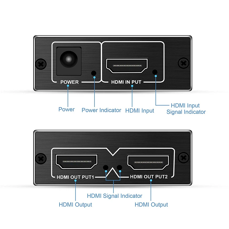 2020 новый 4K 60 Гц HDMI сплиттер 2 0 1x2 Поддержка HDCP 1 4 UHD усилитель для PS4 проектор|Кабели