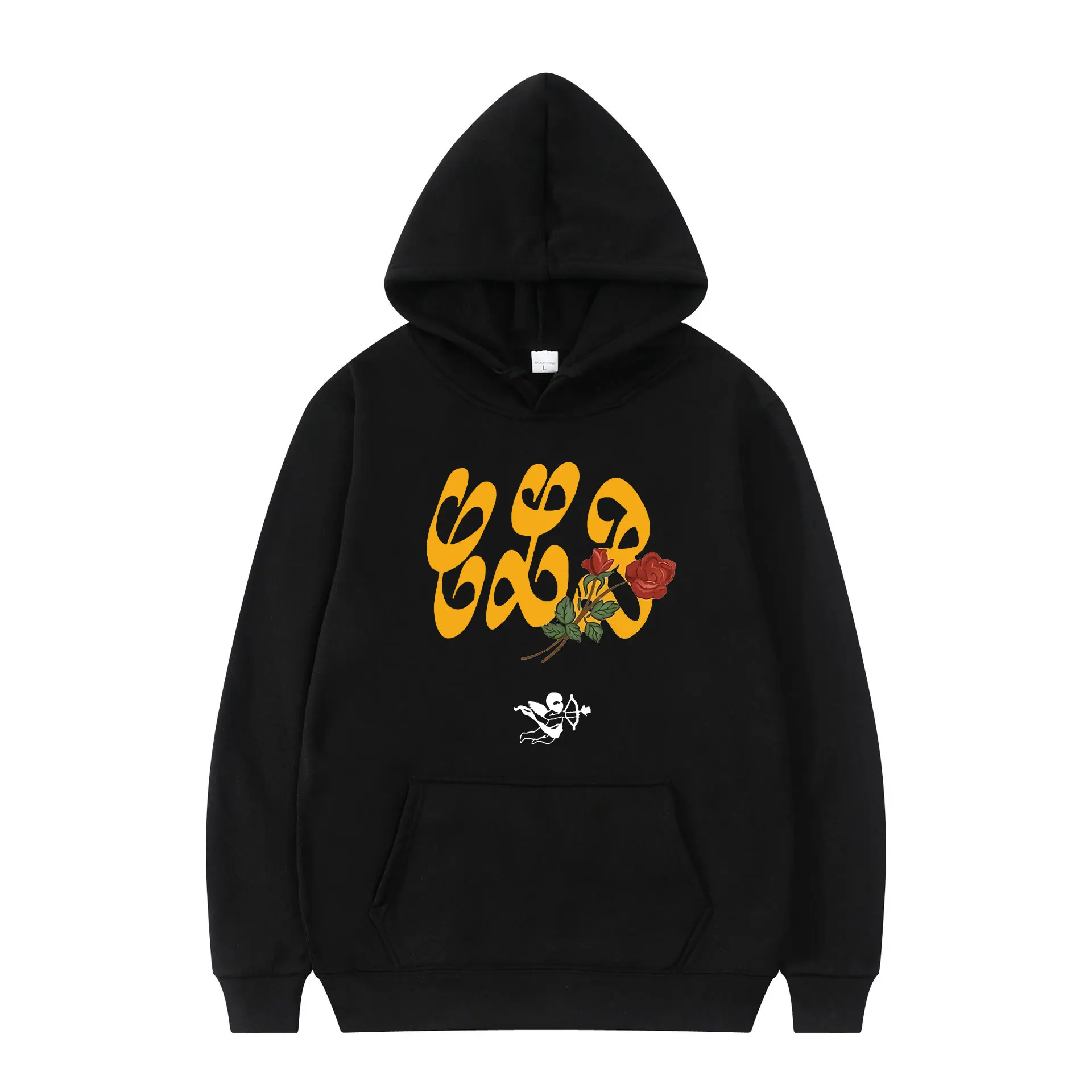 

Certified Lover Boy Drake European and American Retro Unique Printed Couples Loose Fleece Winter Long Sleeved High Street Tops