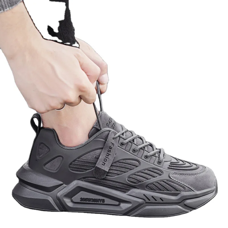 

Trendy Men's Casual Shoes New Lace-up Platform Man Sneakers Outdoor Non-slip Breathable Mesh Men Sports Shoees Zapatos De Hombre