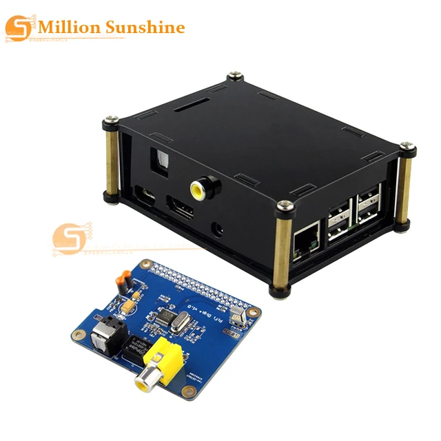 Защитный акриловый чехол и Raspberry pi HIFI DiGi + цифровая звуковая карта I2S SPDIF комплекты