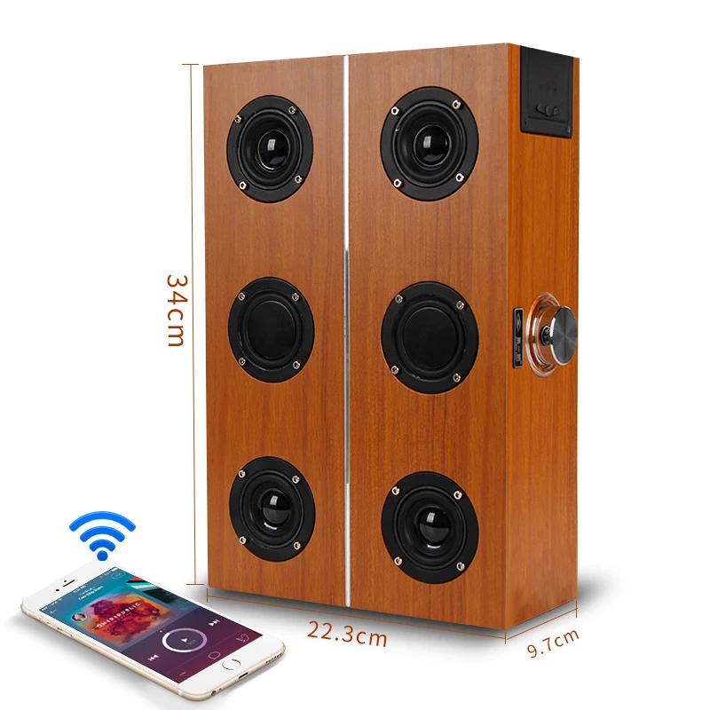 Мобильный Bluetooth динамик беспроводной деревянные вставные КАРТЫ портативный звук