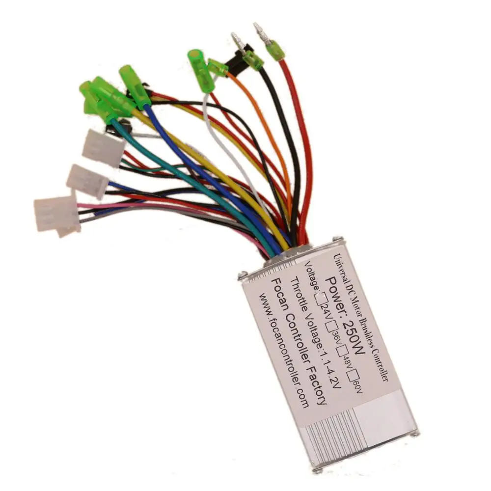 DC 24V 36V 48V 60V 250W 350W бесколлекторный мотор регулятор Скорость контроллер скутера e