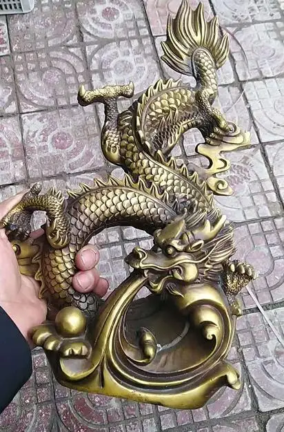Китайская медная бронзовая танцевальная статуя фэн шуй 27 см|statue|statue dragonstatue bronze |