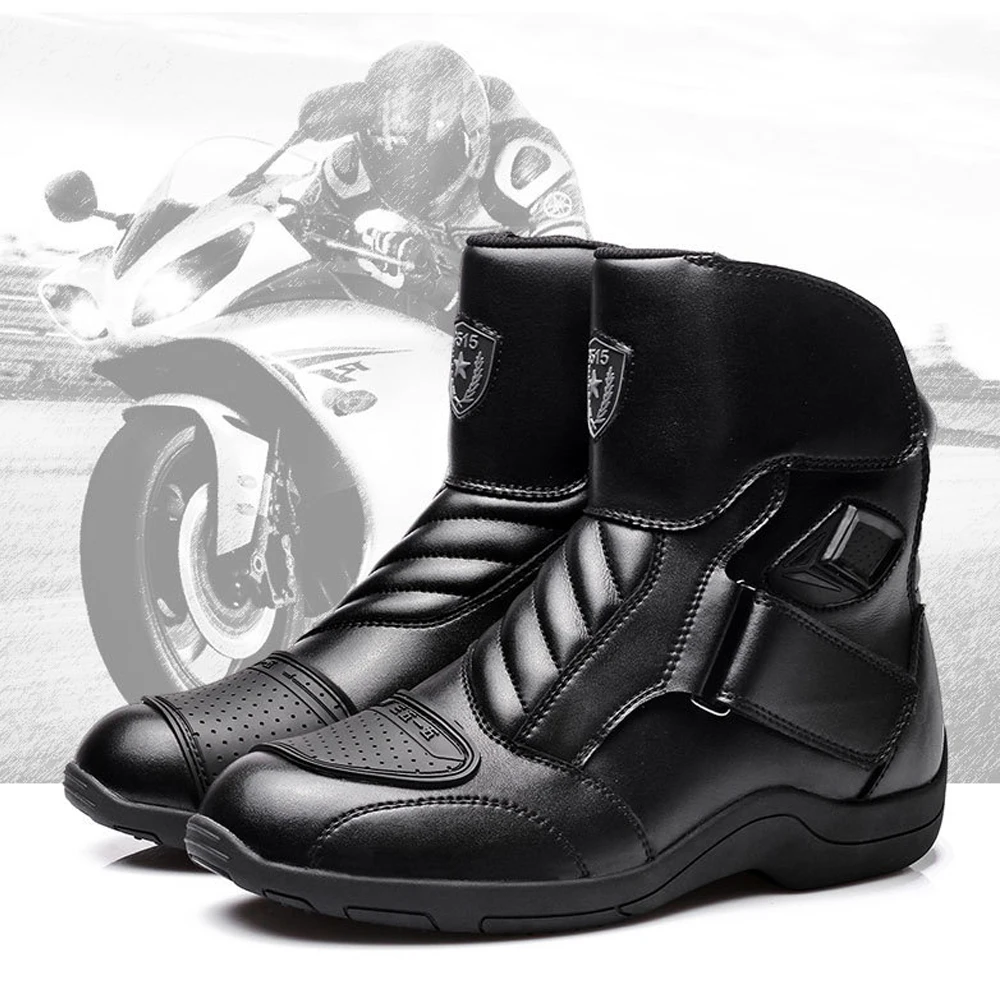 MJMOTO/ботинки в байкерском стиле Сезон осень зима Ветрозащитные водонепроницаемые