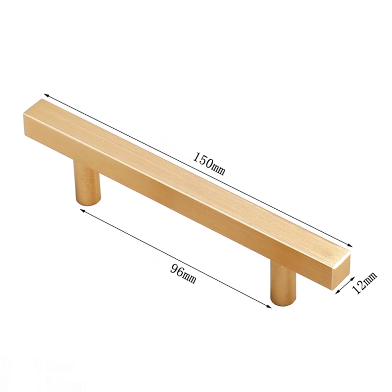 

8866 Gold 96mm Knobs for Kitchen Furniture Handles for Cabinets and Drawers Children Knobs Aluminum