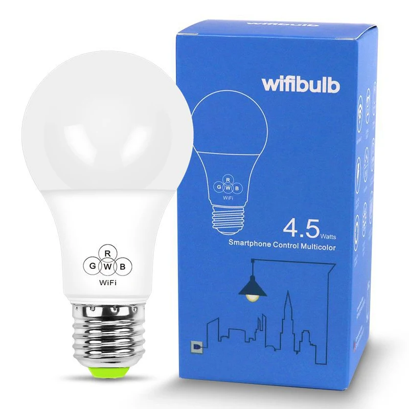 Светодиодная лампа E27 4 5 Вт RGBW с изменением цвета волшебная светильник для
