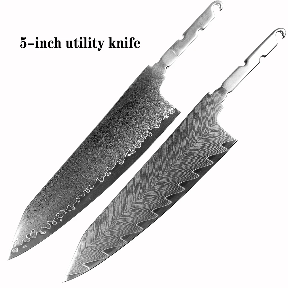 

Острый «сделай сам» шеф-повара Фруктовый нож чистый VG10 лезвие из дамасской стали материал полуготовый нож лезвие в японском стиле