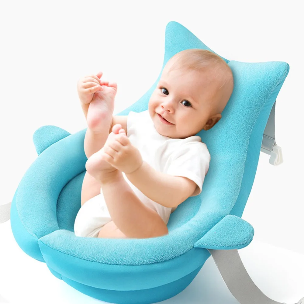 Детская ванна портативный хлопковый детский Коврик для ванны безопасная