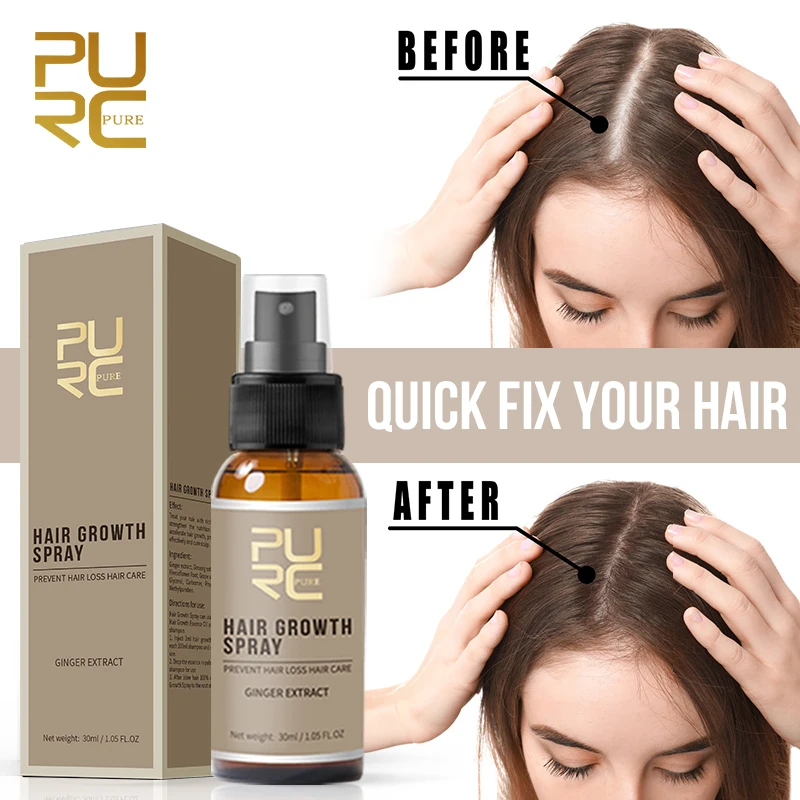 

PURC New Hair Growth Spray Fast Grow Hair hair lossTreatment Preventing Hair Loss 30ml Hair Growth Spray for man