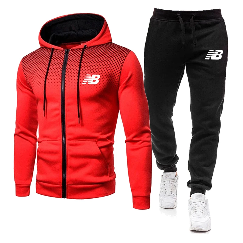 

Spring and Winter 2021 New Men's Hoodie Set Brand Sportswear Pullover Suit Hoodie + Sweatpants Jogging Men's Pullover 3XL Sport