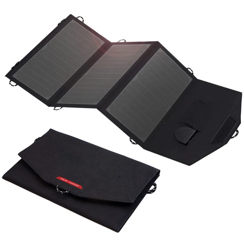 

Solar Energy Charger Portable Folding Solar Charger Outdoor Multi-port USB Hub Mobile Phone Notebook Charging Board AP-SP18V21W