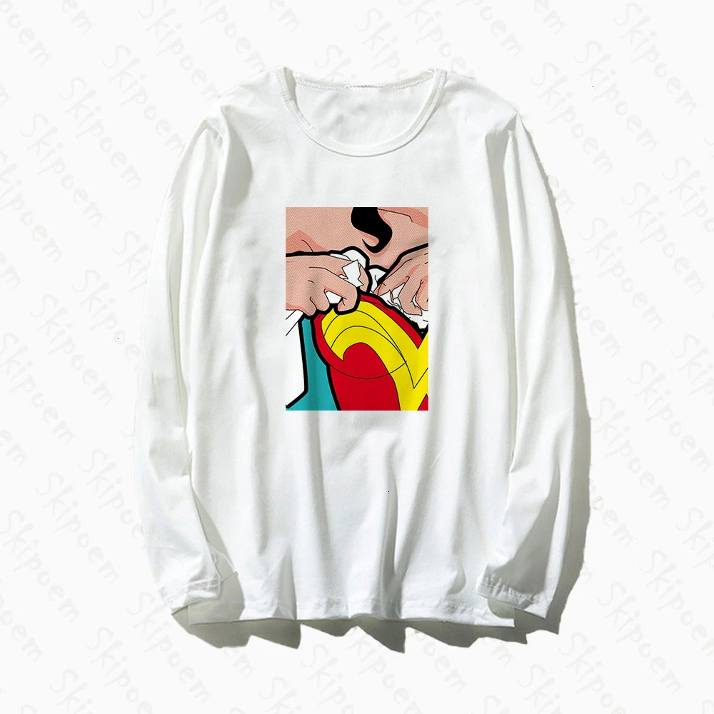 Забавная футболка с супергероями женская готическая Эстетическая Корейская