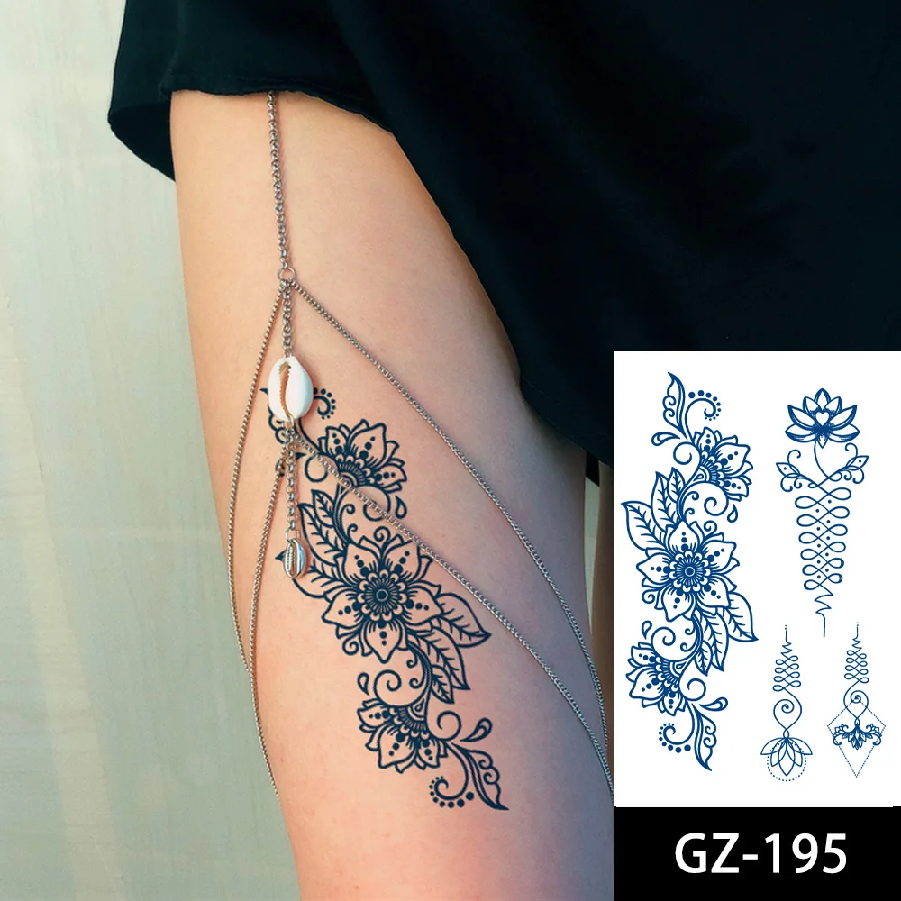 Временная татуировка полуперманентные водостойкие татуировки искусственная