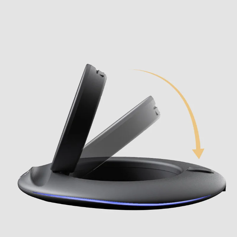 Xiaomi Mijia Youpin Boway Z1 складное Беспроводное зарядное устройство Черный Горизонтальный Вертикальный и горизонтальный 7,5 Вт/10 Вт Быстрая зарядка