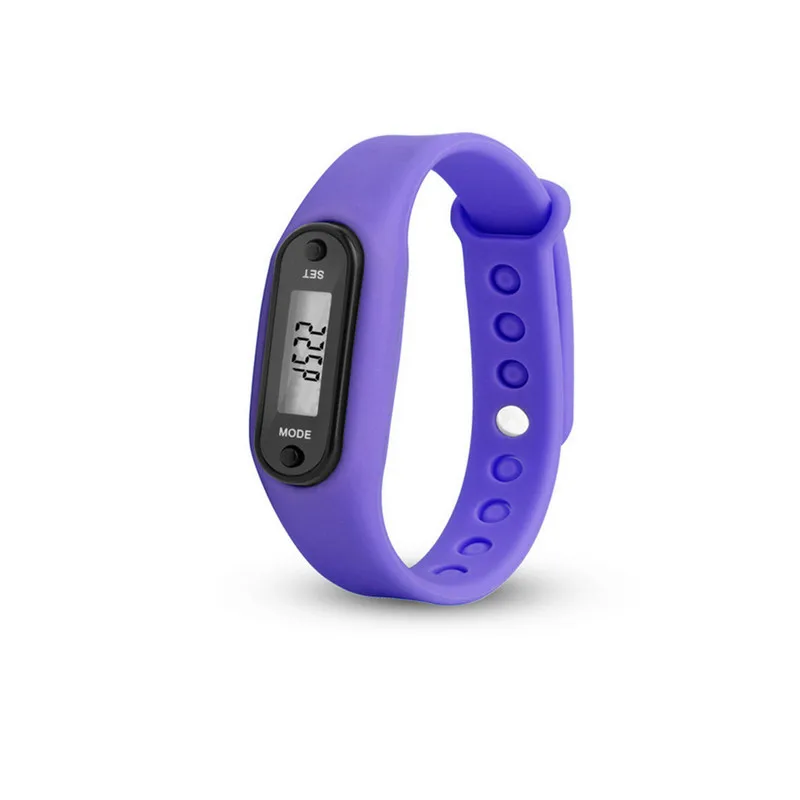Цифровые силиконовые наручные часы с ЖК дисплеем шагомером счетчиком калорий