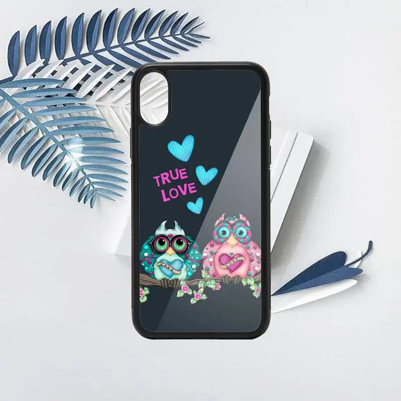 

Animal Owl art cool cute Phone Case PC for iPhone 11 12 pro XS MAX 8 7 6 6S Plus X 5S SE 2020 XR