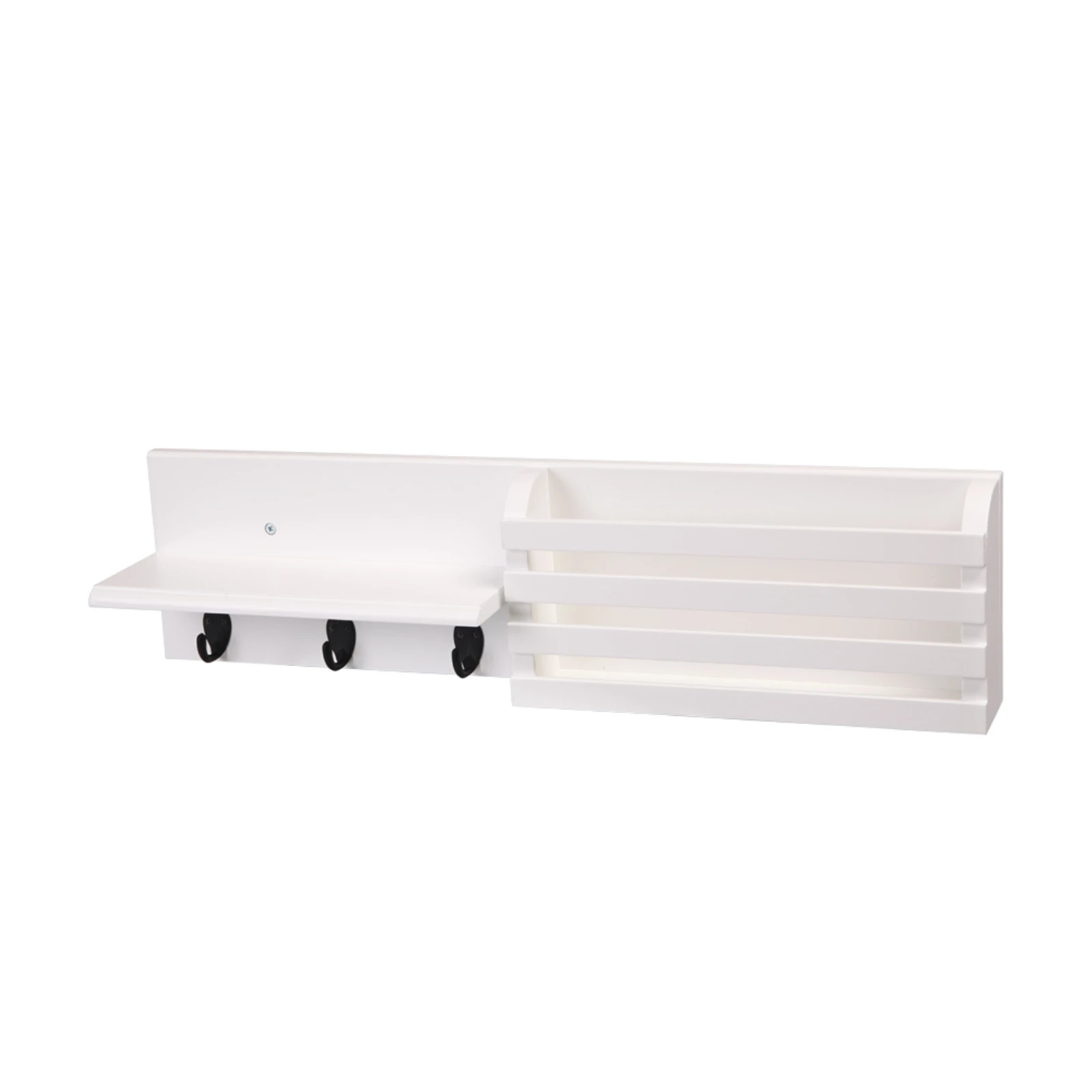 

New Wall-hung Type Decorative Wall Shelf Sundries Home Storage Box Prateleira Hanger Organizer Key Rack Wood Wall Shelf