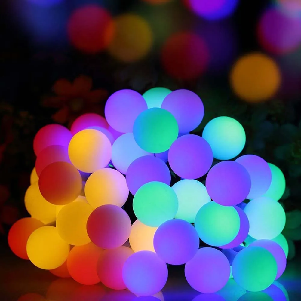 

3M 20 LED Ball String Lights Battery Powered Flashing Garland Fairy Lamp for New Year Wedding Holiday Party Christmas Decor
