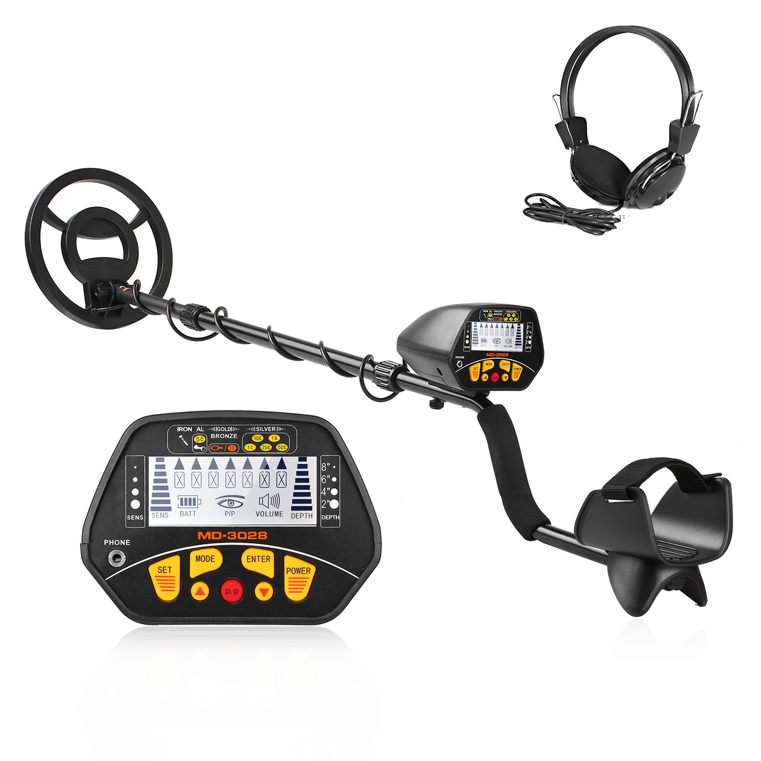 

MD-5030 Professional Metal Detector Underground Gold Pinpointer Treasure Hunter with LCD Display Gold Digger