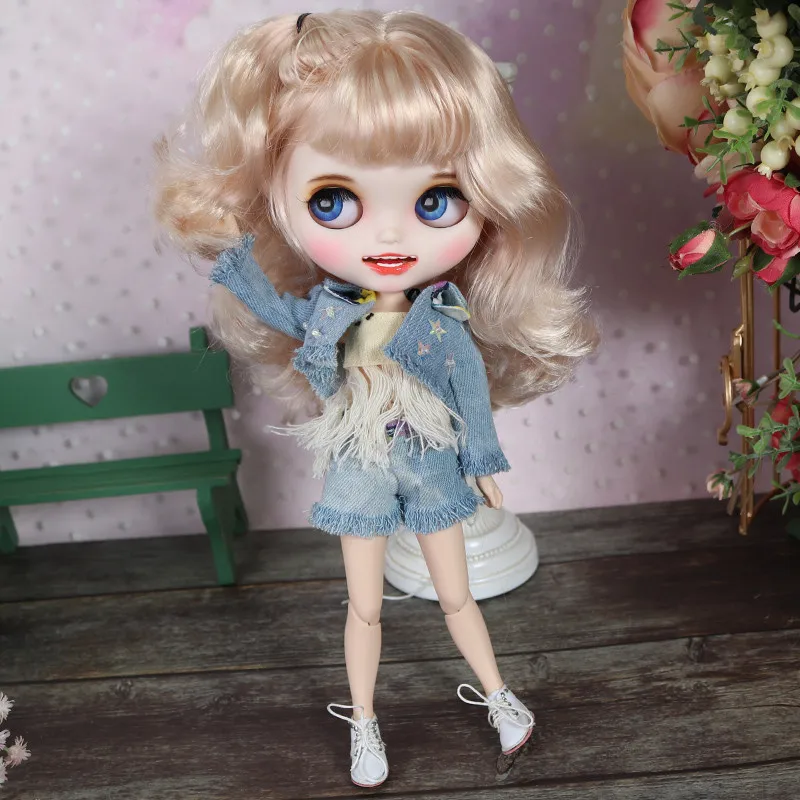 Кукла ICY 1/6 мягкие кудрявые волосы белая кожа 30 см шарнирное тело резные губы