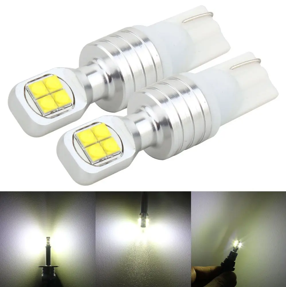 

2x W5W LED T10 40W Car lamps 168 194 BA9S T4W License Plate Light Trunk Clearance Lights Reading lamp White