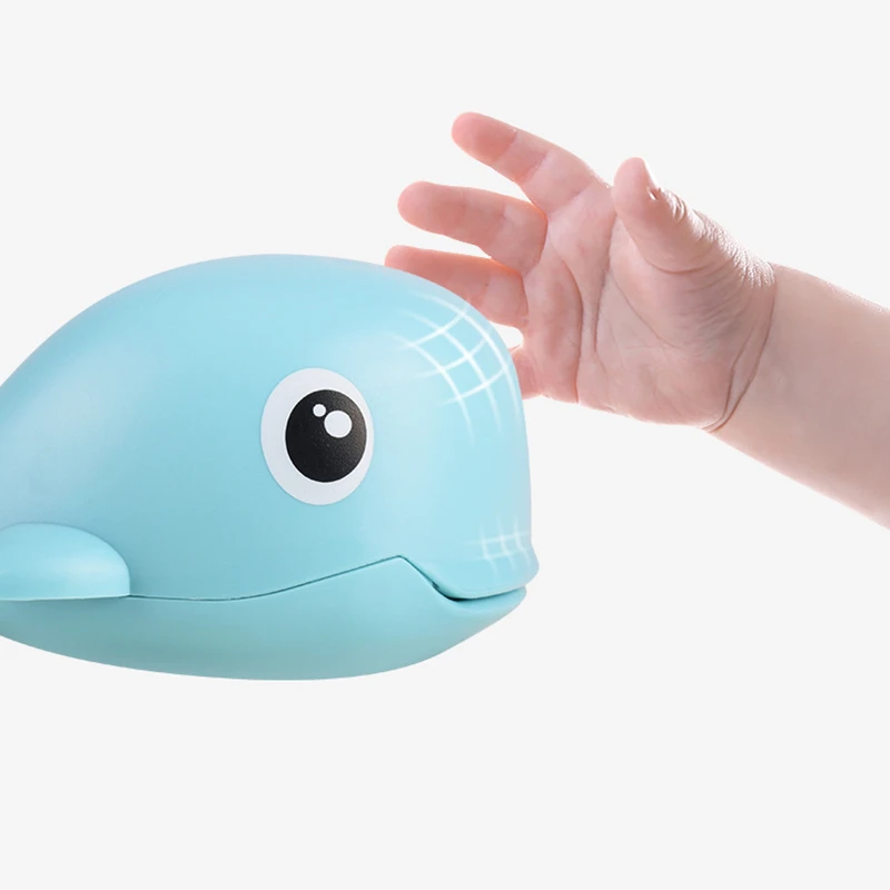 Новые милые игрушки для ванной детей детские купания с животным Китом часами