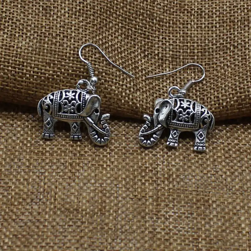 Гламурный ретро полый слон кулон ювелирные изделия Дамская мода подарок