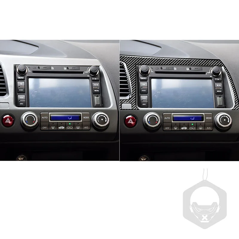 

For Civic 8 Gen 2006-2011 true carbon fiber driving position air vent panel navigation panel