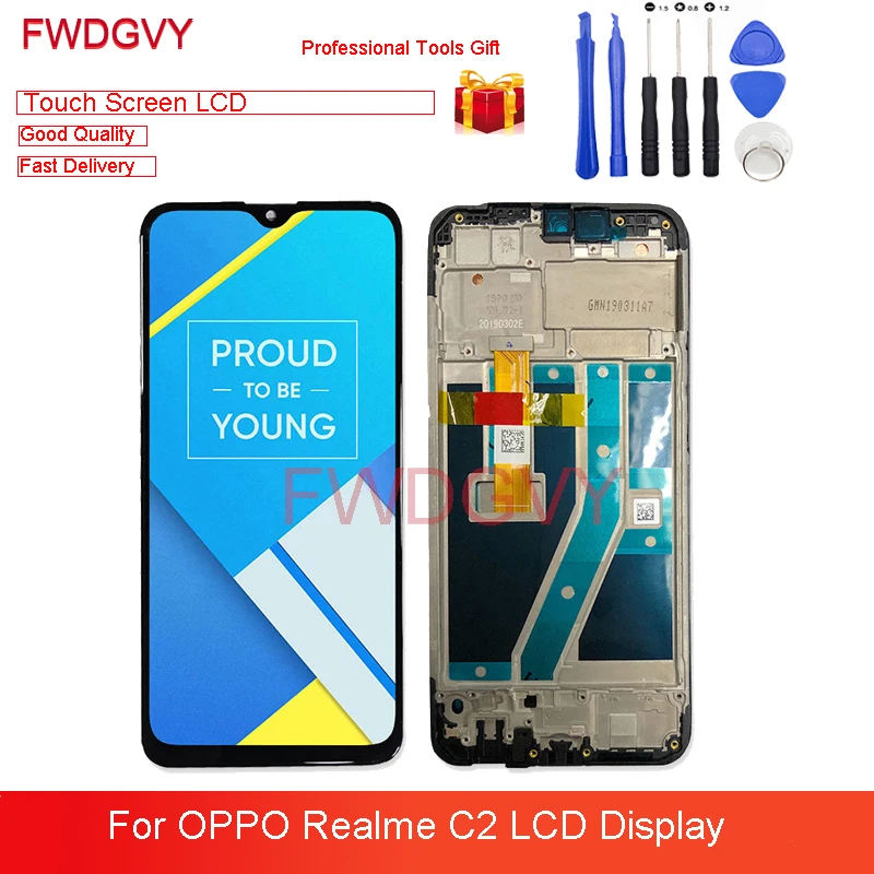 

Цифровой преобразователь в сборе для телефонов OPPO Realme C2, 6,1 дюйма