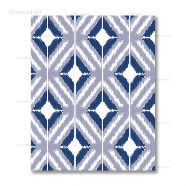 Тёмно-синий фон с рисунком настенная Картина на холсте коттедж стильный