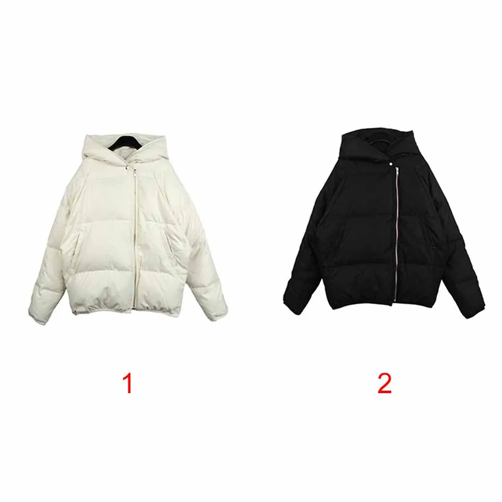 

Fashion Chic Korean style Women Autumn Winter Jacket Overcoat Warm Sweet Long Sleeve Cotton-padded Clothes Female Down jacket