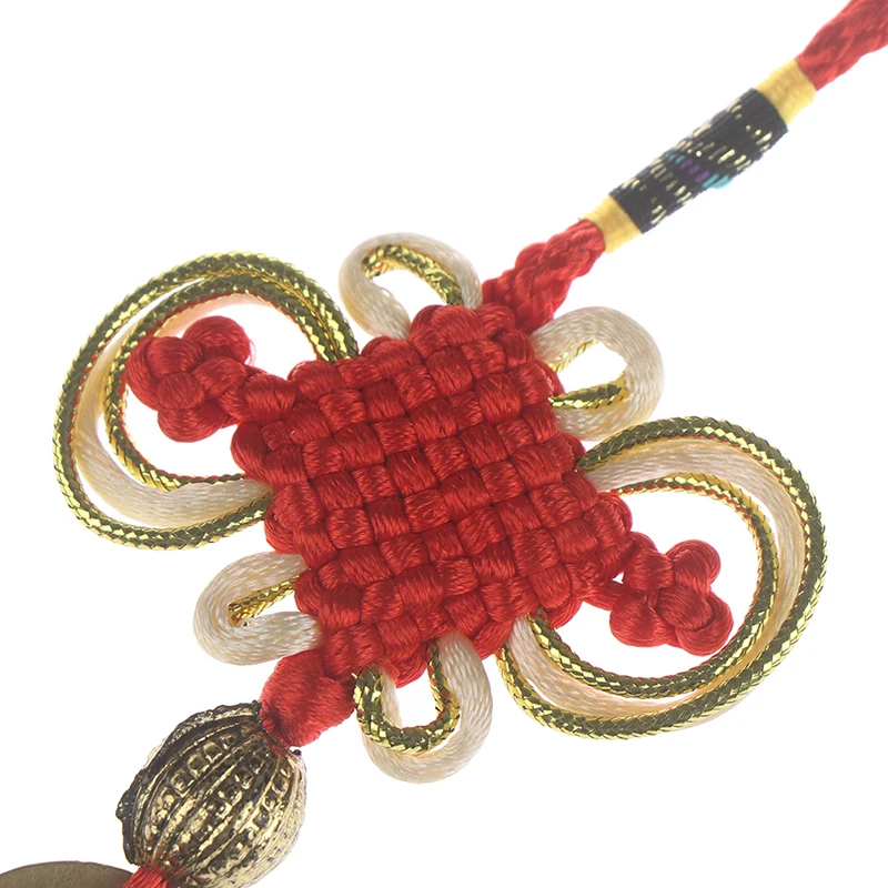 

Wealth Success 3 Copper Coins Rope China Knot Red Rope Feng Shui Lucky Gift