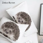 3D Чехол на подушку, Чехол на подушку под заказ50x7 050x7 550x8 070x70 Декоративная Наволочка на подушку, постельное белье с животным ежиком, Прямая поставка