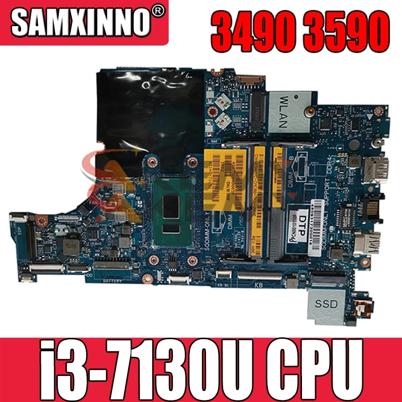 

100% работает для материнской платы dell 3490 3590 0P6JPD CN-0P6JPD CAL50 LA-F115P материнская плата SR3JY i3-7130U протестирована