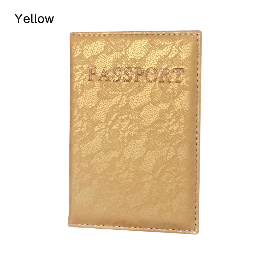 yellow Модный женский кошелек из искусственной кожи с объемным дизайном, держатель для паспорта, цветочный принт, Обложка для документов, паспорта, чехол, держатель для ID карт - Цвет: yellow