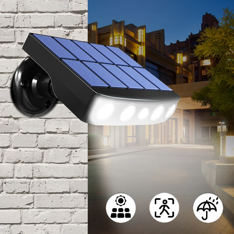 

Powerful Solar Powered Led Wall Light Outdoor Motion Sensor Lighting for Garden Path Garage Yard Street Lamps Waterproof IP65