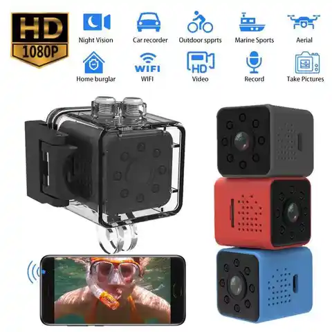 Мини-камера SQ23 HD с функцией горячей точки, Wi-Fi, 1080p, широкоугольная Водонепроницаемая мини-видеокамера SQ11 SQ28 без микровидеокамер