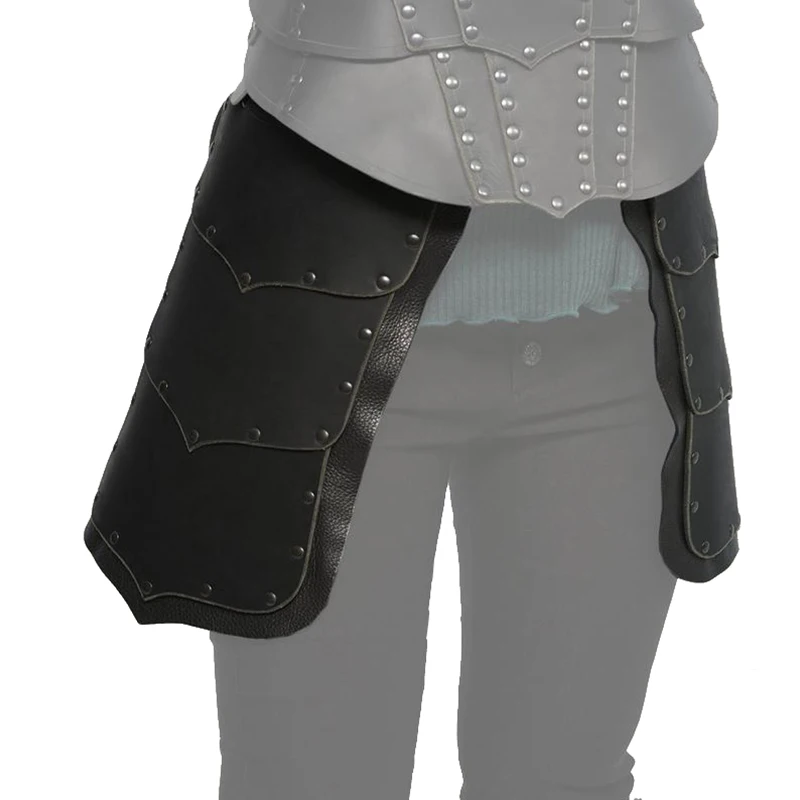 Средневековая Защитная Кожаная юбка в стиле викингов для защиты талии и бедер |