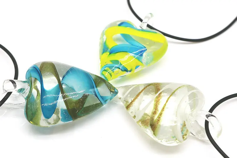 Новое модное ожерелье с трехмерной росписью из стекла в китайском стиле кулон