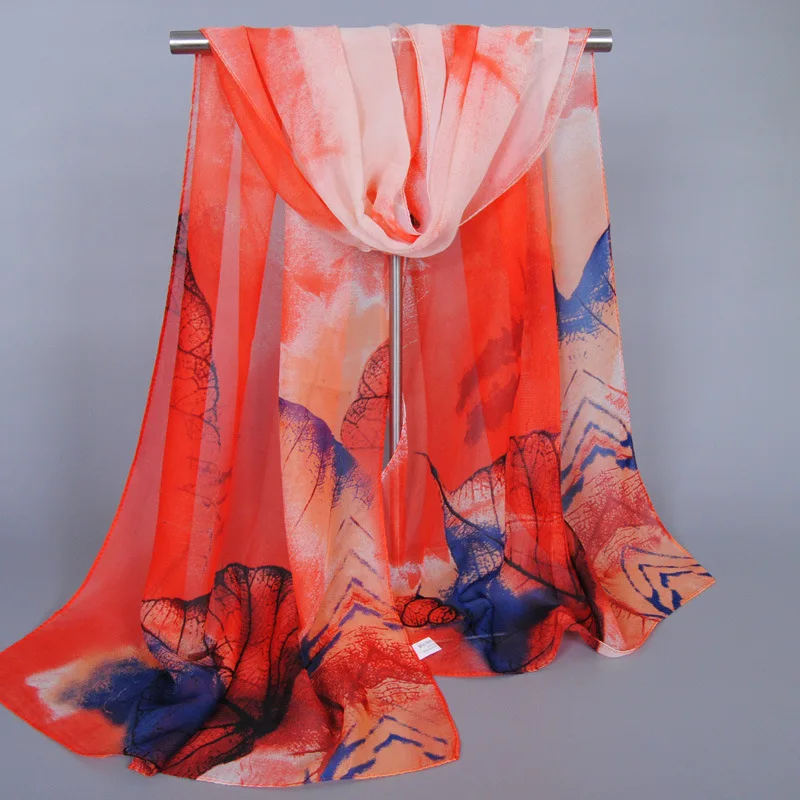 Брендовый роскошный женский шелковый шарф дизайнерский платок с принтом хиджаб