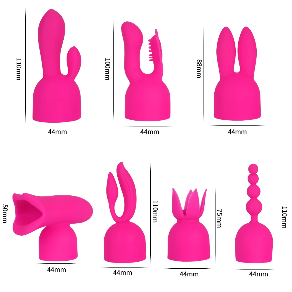 Adult Games AV Vibrator Caps Wand Massager Sleeve Rod Accessories Headgears Magic Stick Attachment | Красота и здоровье