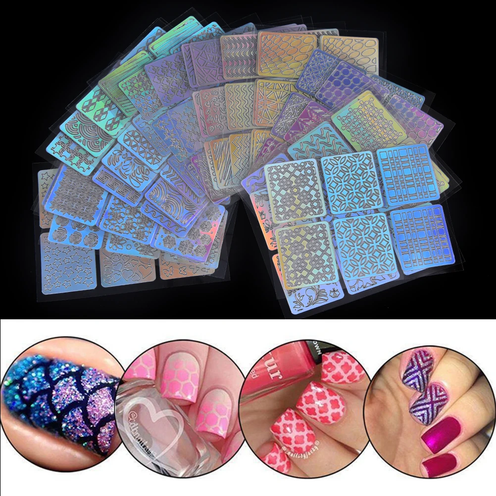 Наклейки для ногтей милые Липкие накладные ногти Мульти Стиль двухсторонние