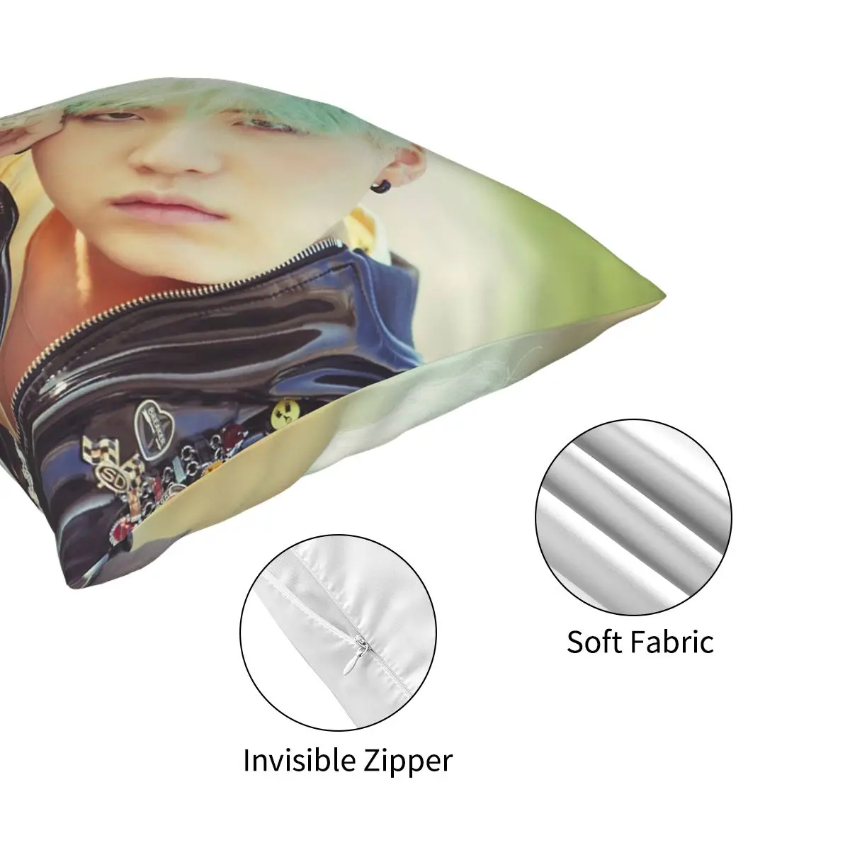 

Suga Square Pillowcase Polyester Pattern Decor Pillow Case Sofa Cushion Cover 18"