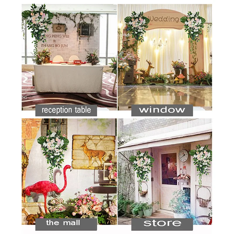 Искусственные цветы для дома и свадьбы имитация стола деревянная арка угловой