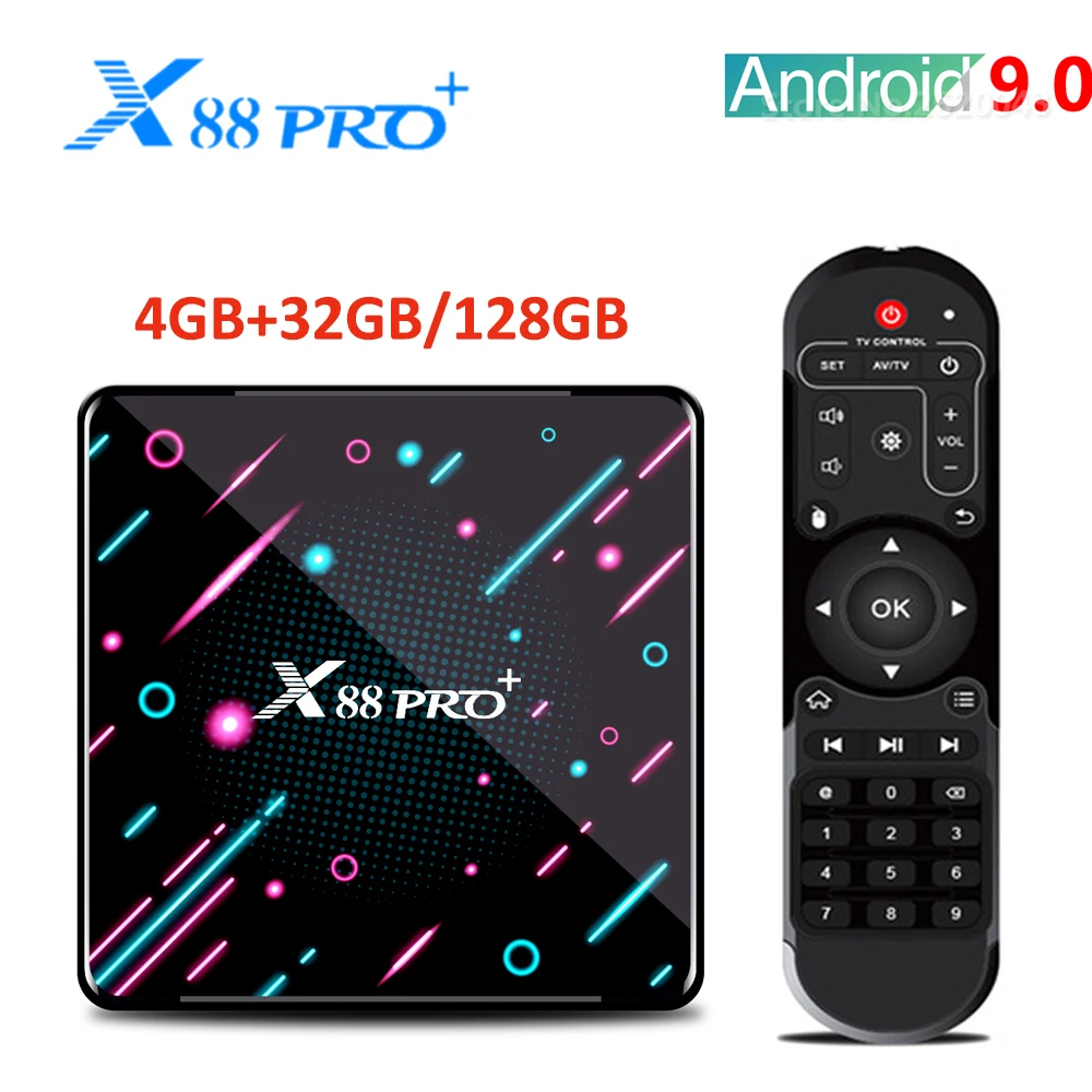 ТВ приставка X88 PRO Plus RK3368 на Android 9 0 4 + 32/64 ГБ 8 ядер 4K (3840x2160 пикселей)|ТВ-приставки и