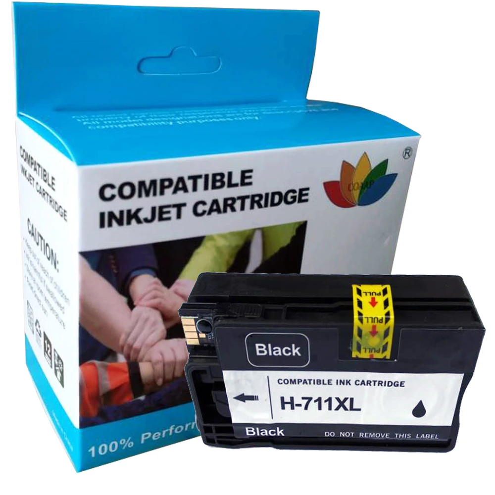 8pk compatible hp 711 xl cz133a replacements ink cartridges for hp designjet t520 t120 printer full ink for hp711 free global shipping